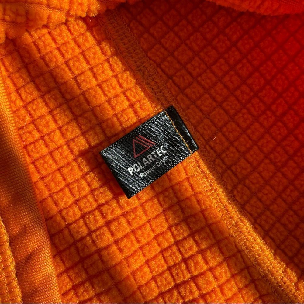 PATAGONIA Light Orange 1/2 Zip Pullover Sweater - Picture 7 of 9